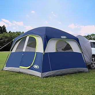 SUV Tent for Camping, 6-Person Car Camping Tent, SUV Tailgate Tent for Outdoor, Easy Set Up Tent with Rainfly 10'x9'x78in(H)