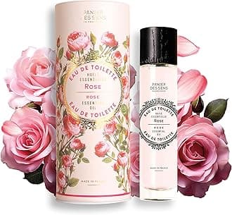 Rose Perfume for Women - Soft Romantic Floral Eau de Toilette with Rose Petals & Peach - Light French Fragrance Made in France - 1.7 fl oz (50 ml)