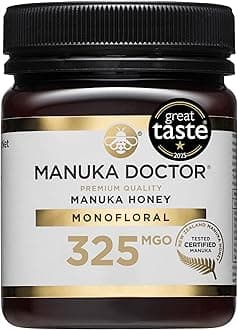 MGO 325+ Manuka Honey Monofloral | 250g | 100% Pure New Zealand Honey | Certified RAW | Non-GMO | Independently Lab Tested | Hive to Home Traceable