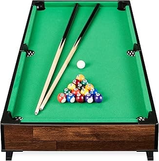 Best Choice Products 40in Tabletop Billiard Table, Pool Arcade Game Table for Living Room, Game Room w/ 2 Cue Sticks, Ball Set, Storage Bag