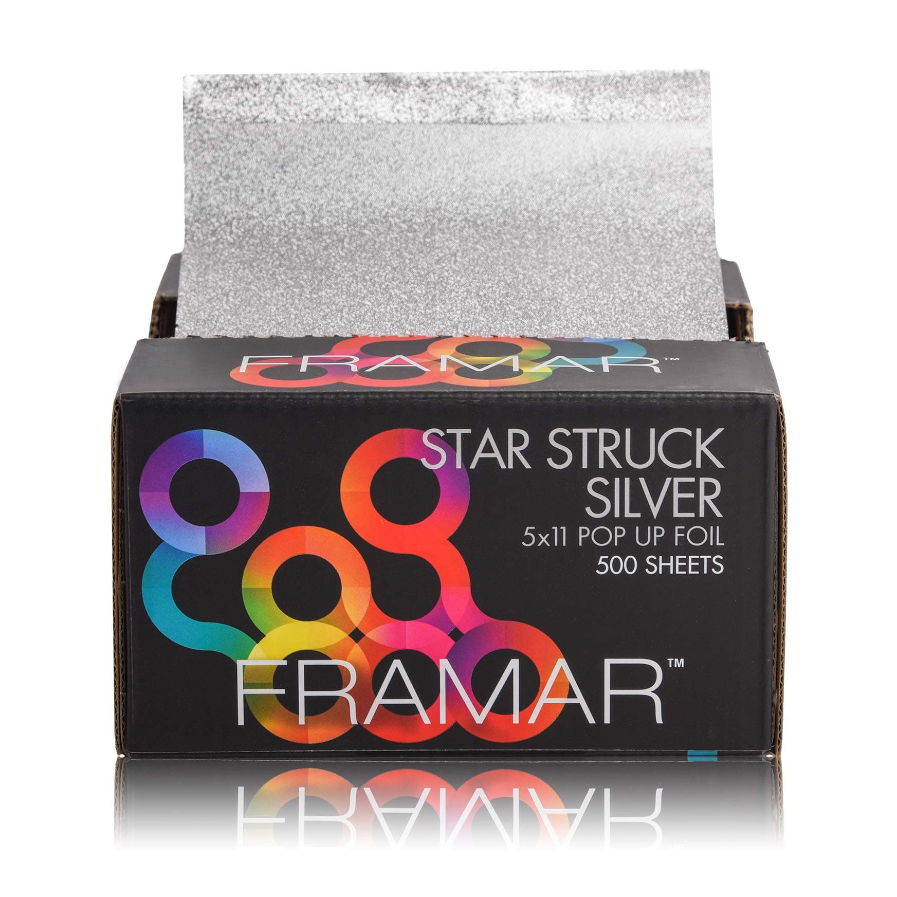 Framar Silver Hair Foils For Highlighting - Pop Up Hair Foil For Hair Highlighting, Highlight Foils For Hair, Aluminum Foil Sheets, Salon Foils For Hair Stylist, Non Slip 500 Pop Up Foil Sheets