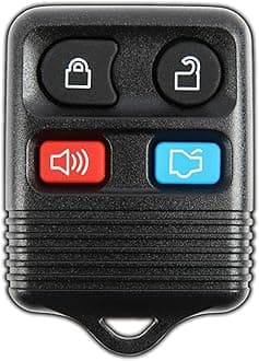 KeylessOption Replacement Keyless Entry Remote Control Car Key Fob - Black