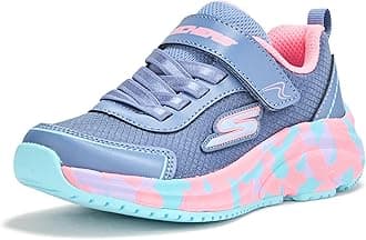 SKECHERS Girl's Elite Sport Tempo-Speed Seeker Sneaker
