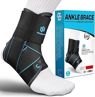 Lace Up Ankle Brace for Women Men, Ankle Support for Sprained Ankle, Plantar Fasciitis Brace Ankles Stabilizer Wrap for Basketball, Volleyball, Sports, Injury Recovery, XS
