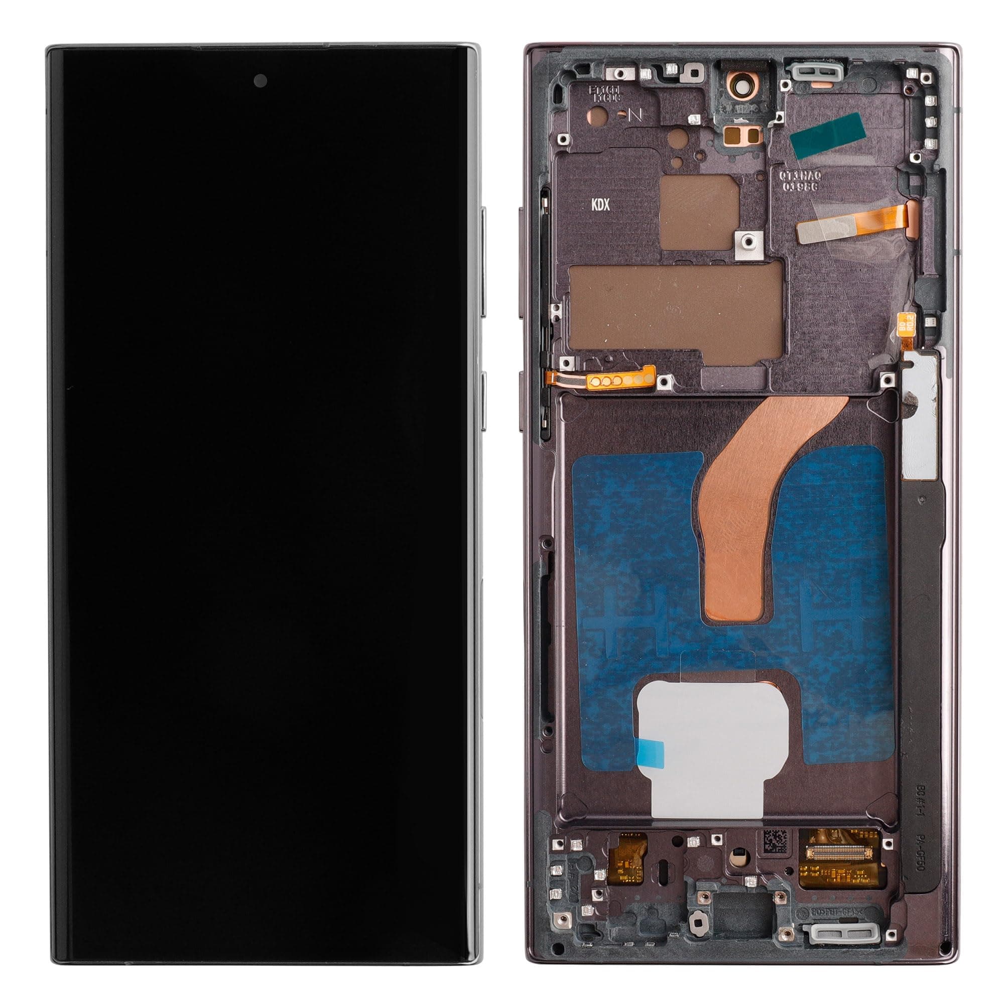 SwarKing 【US Version】 OLED Replacement Compatible with for Samsung Galaxy S22 Ultra G908a S908u S908w (Black with Frame) LCD Display Touch Screen Digitizer Assembly with Repair Tools-6.8inch