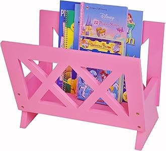 Frenchi Furniture Home Furnishing Contemporary Magazine Rack, pink