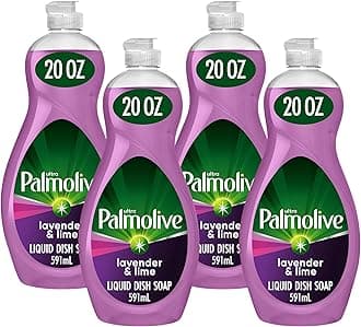 PalmoliveUltra Experientials Liquid Dish Soap, Lavender & Lime Scent, 20 Fl Oz (Pack of 4)