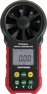 TekPower TP6252A Digital Anemometer Wind Speed Air Velocity Meter, Air Flow Meter, MS6252A,HYELEC 6252A