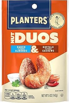 Nut Duos, Flavored Nuts, Ranch Almonds & Buffalo Cashews 5oz