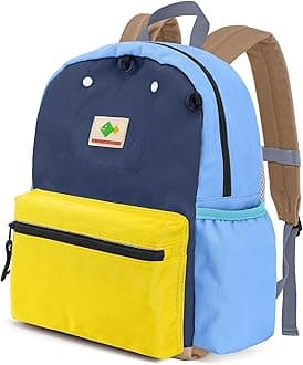 Kids Backpacks, Unisex, Multicolored, Medium, 13" H, 1L, Nylon, Modern, Cartoon, 3-5 Years, Elementary School, Travel, School