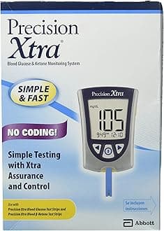DSS Precision Xtra Blood Glucose Meter Kit, Results in 5 seconds, Strips Not Included (1 Kit)