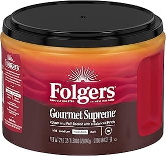Gourmet Supreme Medium-Dark Roast Ground Coffee, 22.6 Ounce Canister