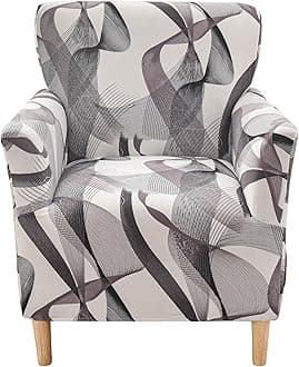 CRFATOP Stretch Modern Banquet Armchair Slipcover 1-Piece Accent Chair Covers with Arms Soft Chair Slipcovers for Living Room Armchair Furniture Protector Office Reception Reading Sofa,B63