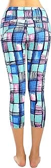 Sugar Pocket Womens Outdoor Fitness Tights Capri Running Yoga Pants XL