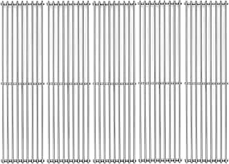 - S6602E (5-Pack) 17 3/8 inch Stainless Steel Cooking Grid Grates Replacement for Broil-Mate, Huntington and Broil King Baron 540,590 590-S,9235-24 9235-27 9235-84 9235-87 9635-84 9635-87