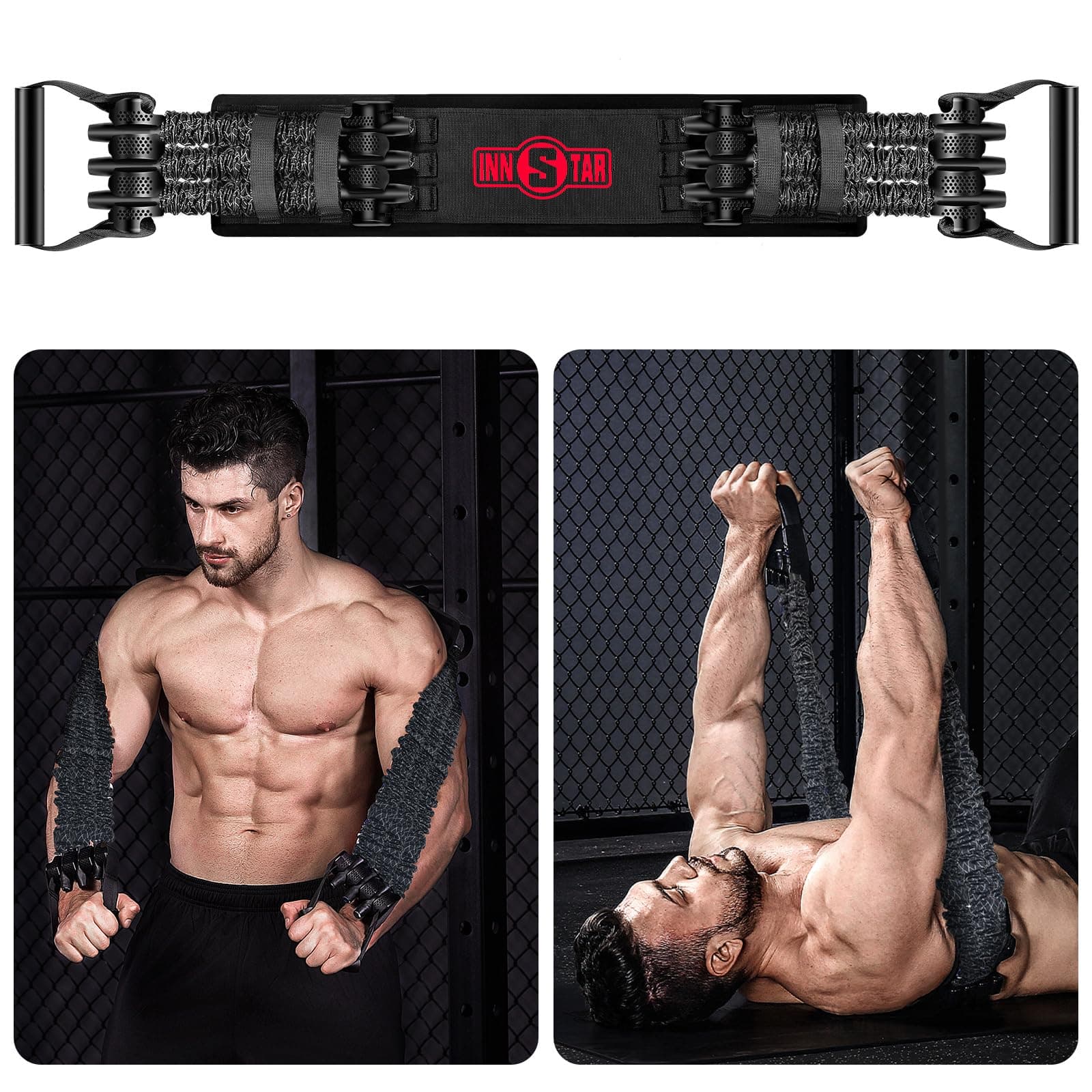 Innstar Multi-Function Resistance Bands for Working Out, Push Up Exercise Ban...