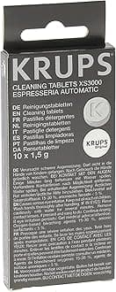 Krups XS3000 Cleaning Tablets 1 - Pack,Transparent, Weiß