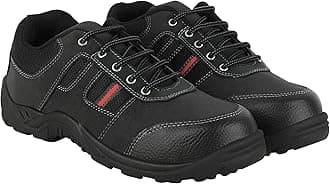 Foot Trends Industrial Steel Toe Lace-up Safety Shoes for Men (Size-11) Black