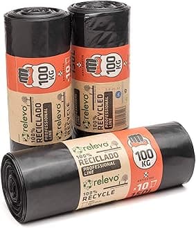 150L Heavy Duty Bin Bags – 55 µm (Micron) Thick with a 100kg weight Resistance, Serve as Garden Waste Bags or as Rubble Sacks Heavy Duty