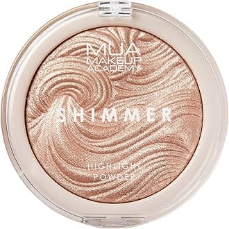 Makeup Academy Shimmer Highlighter Powder, Radiant Cashmere - Highly Pigmented Glow Finish, 8 g