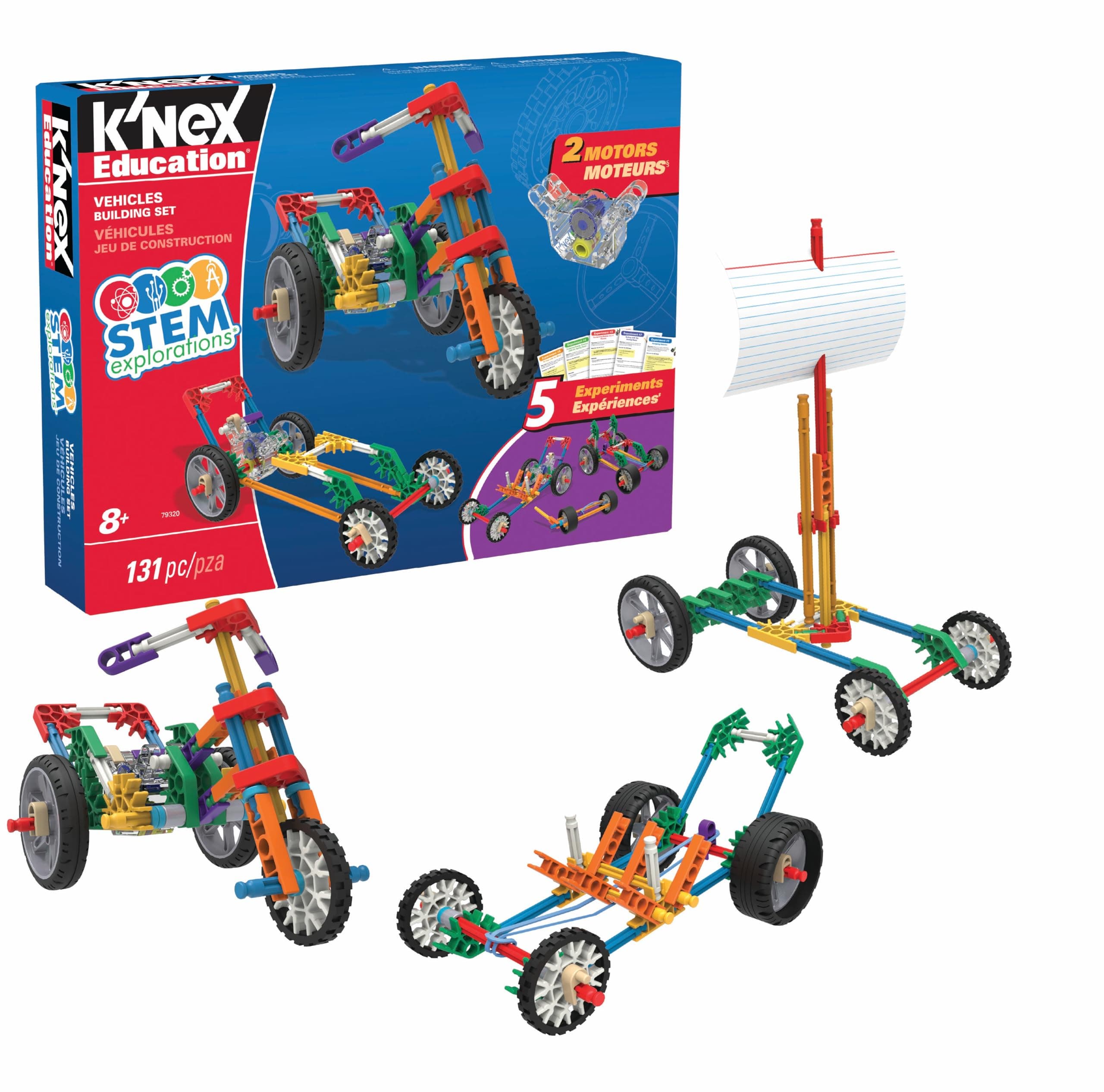 Education - STEM Explorations: Vehicles Building Set ‚ Kid Construction Play, Creative Building‚ Ages 8+
