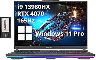 ASUS ROG Strix G16 16" FHD 165Hz Gaming Laptop, Intel i9-13980HX, GeForce RTX 4070, 16GB DDR5, 1TB SSD, 4-Zone RGB Backlit Keyboard, WiFi 6E, Win 11 Pro, Gray, 128GB Docking Station Set