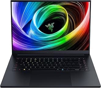 Razer Blade (Upgraded) 16 Powerful Portable 16-inch Gaming Laptop: NVIDIA GeForce RTX 5070 Ti (12 GB GDDR7 VRAM), QHD+ 240 Hz OLED, AMD Ryzen AI 9 365, 1 TB SSD, 32 GB Memory - Black