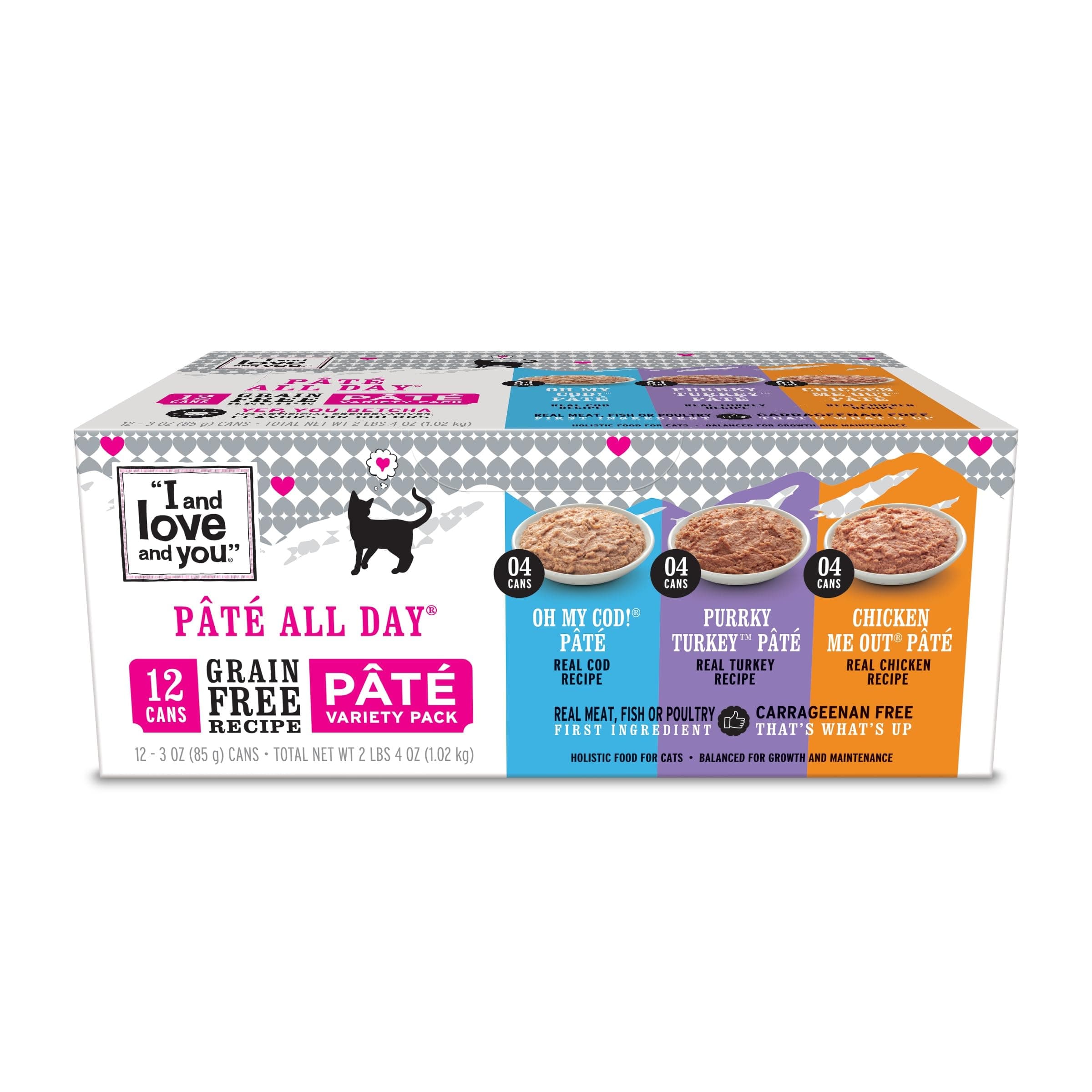 I AND LOVE AND YOU, Cat Food Variety, 3 Ounce, 12 Pack