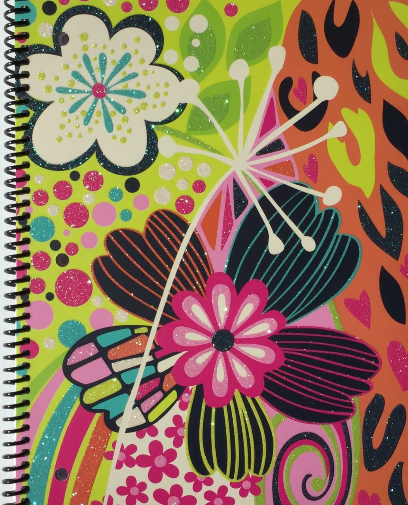 "Happy" Collection 1 Subject Notebook, Assorted Pattern