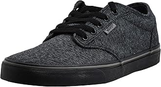 Vans Men's Atwood Low-Top Sneakers, Black Sidewall Logo Black Grey Veg, 8.5 UK