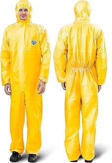Medtecs Unisex Adult Il-3060yehtp protective-work-and-lab-coveralls (pack of 1)
