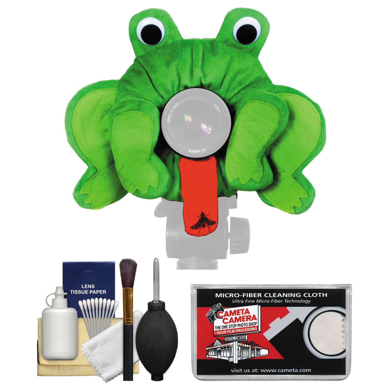 Friendly Frog Portrait Posing Prop with Cleaning Kit