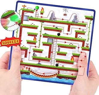 Squishy Sensory Toys for Kids - Autism Toys Fidget Marble Maze - Sensory Toys for Kids with Autism, Gel Filled Sensory Items for Kids, Goodie Bag Stuffers, Boys Girls Classroom Prize Gifts