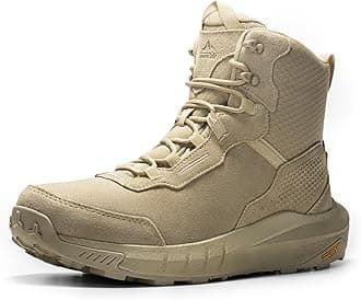 NORTIV 8 Men's Waterproof Tactical Work Winter Boots Cushion Sole Lightweight Leather Non-Slip Combat Boots with Arch Support for Military Motorcycle Hiking HydroRange