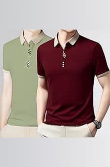 Lymio Polo T Shirt for Men || T Shirt for Man || Collar T Shirt Style Men (Packs Also Available) (Polo-55-58)