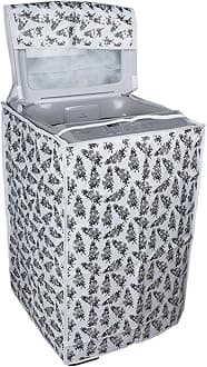 Classic® Top Load Washing Machine Cover Suitable For LG 6 Kg, 6.2 Kg, 6.5 Kg, 7 Kg (56cmsX56cmsX85cms, Black & White)