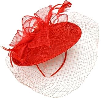 Caprilite Saucer Sinamay Headband Fascinator Wedding Ascot Hat Hatinator Birdcage Veil