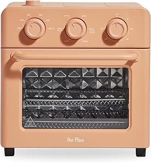 Wonder Oven | 6-in-1 Stainless Steel Air Fryer Toaster Oven Combo with Basket, Rack, Pan & Tray | Compact 13 QT Countertop Capacity - Toast, Roast, Bake, Reheat, Broil & Steam | Spice