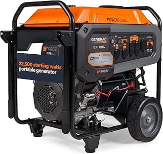 22,500 Starting Watt Portable Gas Generator - Electric Start - Home Backup or RV Ready - Heavy Duty Frame - Quiet, Long Runtime, Emergency Power - 49-State Compliant