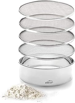 Lacor Interchangeable 4 Mesh Sieve, Stainless Steel, Silver, 23 cm