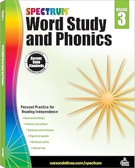 Spectrum Word Study and Phonics, Grade 3