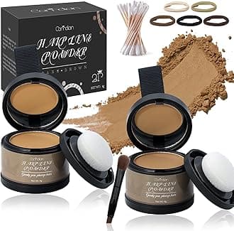 2 Pack Hairline Powder for Women and Men, Used to Root Touch Up Hair Color, Thinning and Gray Hair Coverage and Bald Spots Coverage, Dark Blonde