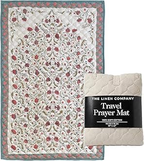 Muslim Prayer Mat - سجادة صلاة - Padded & Portable Islamic Prayer Mat - Ideal For Home, Office & Mosque Use - Easily Foldable & Machine Washable Rug - For Umrah/Hajj/Eid Gift - Samarkand