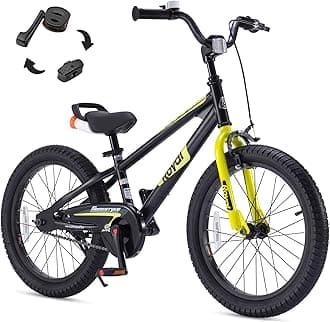 RoyalBaby Kids Bike EZ Freestyle Training Free Balance to Pedal Easy Learning Bicycle, 12-18 Inch for Toddlers to Big Kids