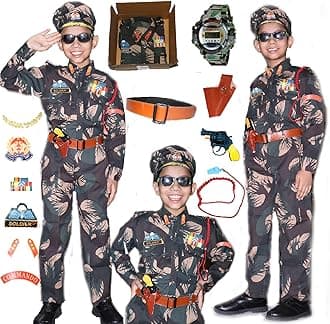 Fancy Dress Army costumes for kids |Indian Army, Police, BSF & Subhash Chandra Bose costumes for boys & girls fancy dress costumes for school function