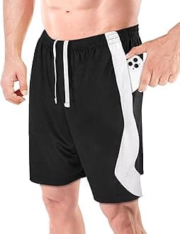 NY Threads Men's Athletic Shorts Quick Dry Loose-Fit Lightweight Running Workout Gym Shorts with Pockets