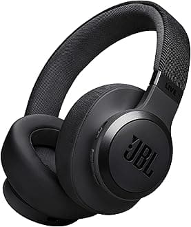 Live 770 NC Wireless Over-Ear Headphones with Noise-Cancelling Technology and 65-Hour Battery Life, Black