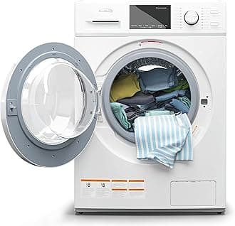 2-in-1 Front Load Washer and Dryer Combo, 2.7 Cu. Ft., for Apartment, Dorm, RV, 16 Wash and 4 Dry Cycles, Compact Space Saver [White] [120V] (FLC-3CWH)