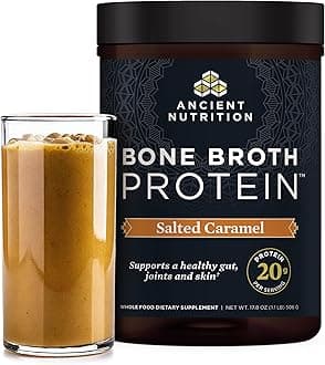Dr. Axe / Ancient Nutrition Bone Broth Protein (Salted Caramel, 540 g)