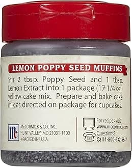 McCormick Poppy Seed, 1.25 oz, 2 pk